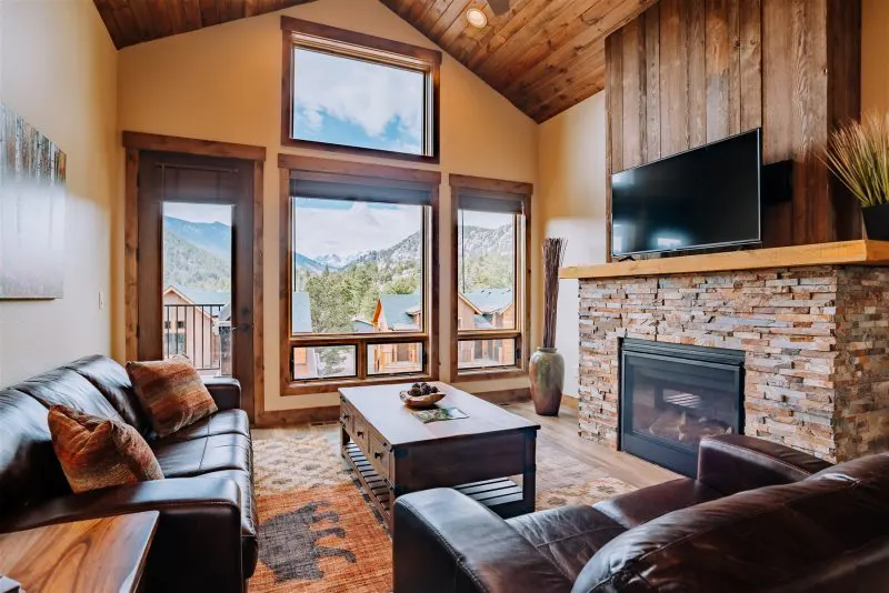 An interior view of an Estes Park Condo.